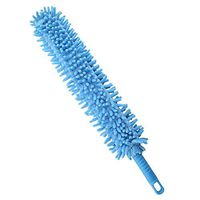 NingNing Feather duster, microfiber duster retractable chenille wax mop cleaning brush, there are 2 colors for your choice cleaning Dusting Tools (Color : Blue)