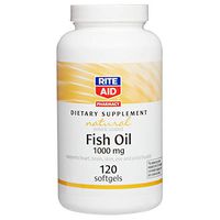Rite Aid Pharmacy Fish Oil, Natural, 1000 mg, Enteric Coated Softgels, 120 softgels