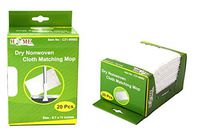 Uniware 20 Piece Dry Non-Woven 3-Layer Cleaning Cloth for Flat Mop