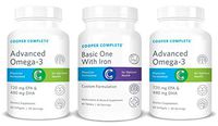Cooper Complete - Basic One Multivitamin with Iron - Daily Multivitamin and Mineral Supplement Plus Fish Oil Supplement - 60 Day Supply
