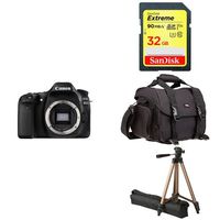 Canon EOS 80D Digital SLR Camera Body (Black) + Free Accessory Bundle