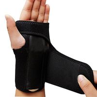 Adjust Wristband Steel Wrist Brace Wrist Support Splint Fractures Carpal Tunnel Sport Sprain Mouse Hand Wristbands (Left)