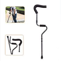 Little ZhuZhu Crutch Cane Adjustable and Foldable Armpits, Height-Adjustable Folding Cane,Crutch Folding Elbow Underarm Fracture Elderly Elbows for Disabled People,2pcs