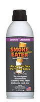 Smoke Eater - Breaks Down Smoke Odor at The Molecular Level - Eliminates Cigarette, Cigar or Pot Smoke On Clothes, in Cars, Boats, Homes, and Office - Travel Spray Bottle (Lavender (16 oz))