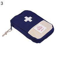 Yanbirdfx O4Outdoor Camping Home Survival Portable First Aid Kit Bag Case Pill Tablet Pouch - Sapphire Blue