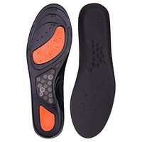 Sports Insoles - Unisex Full Length Arch Support Orthotics Insoles, Heel Pain Relief, Shock Absorption for Walking, Running and Hiking, Cuttable Size (Black, Women)