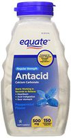 Equate - Antacid Tablets, Regular Strength 500 mg, 150 Chewable Tablets, Peppermint Flavor