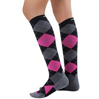 Argyle Compression Socks - Graduated Travel Compression Sock for Men, Women