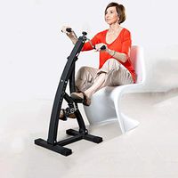 Folding Pedal Exerciser for Stroke Hemiplegia Rehabilitation, Restore Muscle Strength, Adjustable Fit Sit Arm Leg Exercise Bicycle for Elderly