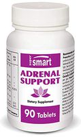 Supersmart - Adrenal Gland Health Support - Natural Formula with Siberian Ginseng, Rhodiola rosea, Maca, Tulsi Extract Used with Magnesium for Anti-Stress | Non-GMO - 90 Tablets