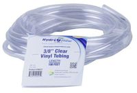 Hydro Flow 100-Feet Roll Vinyl Tubing with 3/8-Inch Internal Diameter and 1/2-Inch Outer Diameter, Clear