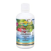 Dynamic Health Certified Organic Noni (Morinda citrifolia) Blend W/ Raspberry | For Increased Energy & Body Health | No Additives, Vegetarian |32oz