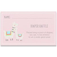 Llama Mama Diaper Raffle Tickets, Baby Shower, Girl Baby Shower, Pink, Llama, Bohemian, Boho, Alpaca, Diaper Party, Diaper Raffles, Raffle Tickets, 24 Pack Printed Diaper Inserts