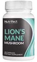 Nutrifect Nutrition Lion's Mane Mushroom, Ancient Smart Drug for Brain Health, Nerve Support, Natural Energy Without Caffeine, Healthy Heart, Natural Adaptogen Delivers What You Need All Day, 60 Caps