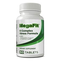 MegaFit Vitamin B-Complex Supplements Stress Formula 8 Essential B Vitamins, 60 Count Non GMO, Multi System Formula for Optimal Health