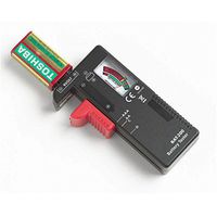 Battery Tester, Elaco Universal Battery Checker for AA AAA C/D 9V Volt Button Checker Button Cell Batteries
