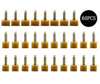 sansheng 60PCS Shoe Repair Stiletto Replacement Heels Tips, High Heel Shoe Repair Tips Taps Dowel Lifts Replacement (Brown)8,9,10 mm