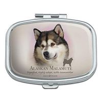 Alaskan Malamute Dog Breed Rectangle Pill Case Trinket Gift Box