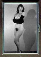 Pin Up Nude Art Photo Double-Sided Cigarette Case, ID Holder, Wallet with RFID Theft Protection