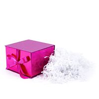 Hallmark Signature 7" Gift Box (Hot Pink Glitter) for Birthdays, Valentines Day, Bridal Showers, Weddings, Baby Showers and More