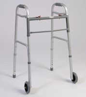Junior Dual Button Folding Walker With 5&#8220 wheels