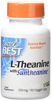 Doctor's Best Suntheanine L-Theanine, Non-GMO, Gluten Free, Vegan, Helps Reduce Stress & Sleep, 150 mg 90 Veggie Caps