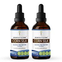 Corn Silk Alcohol-Free Tincture Extract, Organic Corn Silk (Zea Mays) Dried Silk (2x4 fl oz)