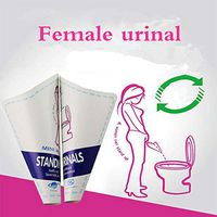 20 Pcs Ladies Stand Up Urinal,Portable Disposable Paper Urinal Standing Pee Mini WC Mobile Toilet,Suitable for self-Driving/Travel