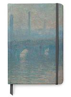 Claude Monet Art UV Printed on PU Leather A5 Journal Notebook - Lined Pages