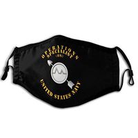 Navy Rate Operations Specialist PM2.5 Mask, Equipped With Two Replaceable Protective 5-layer Activated Carbon Filters, M-shaped Nose Clip Mask