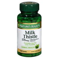 Natures Bounty Milk Thistle 175 mg - 100 Capsules (Pack of 6)