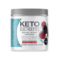 KetoLogic Keto Electrolyte Powder: Sugar Free Electrolyte Supplement For Rapid Hydration, Recovery, Cramps & Energy Boost | NO Carbs, NO Calories, NO Artificial Sweeteners | Raspberry Blend – 45 Serve