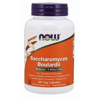 NOW Supplements, Saccharomyces Boulardii, 5 Billion CFU Probiotic, 120 Veg Capsules