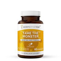 Secrets Of The Tribe - Tame The Monster, Mood Balance Formula, Herbal Supplement Blend (60 Capsules)