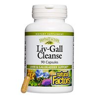 HerbalFactors by Natural Factors, Liv-Gall Cleanse, Supports Liver and Gallbladder Health with Milk Thistle, Turmeric and Dandelion, 90 capsules (90 servings)