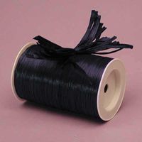 Navy Matte Raffia Ribbon, 1/4" X 100 Yards