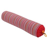 Huaide Buckwheat Husk Neck Round Cervical Support Pillow Roll Bloster Cushion Red