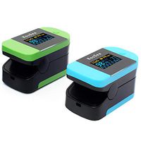 FDA Certification Oximeter Oximeter Finger Clip Type - Blood Oxygen Saturation Meter Oxygen Heart Rate Monitor Home Intelligent Power Saving oximeter Finger New (Blue)