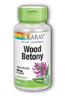 Wood Betony 300mg Solaray 100 Caps