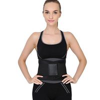 Waist Support Trimmer Belt Workout Exercise with Adjustable Wrap for Stomach and Back Support Large - WSB36L