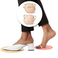 Sheec SockShion - Premium Washable Ergonomic Ball of Foot Cushions - 3 SIZES - ALL DAY PAIN RELIEF SHOE INSERT ALTERNATIVE - Large Cream 1 Pair