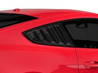 SpeedForm Vintage Quarter Window Louvers - Matte Black - for Mustang 2015-2020 Fastback