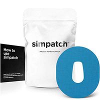 SIMPATCH Adhesive Patch for Dexcom G6 - Pack of 25 - Multiple Colors Available (Blue)