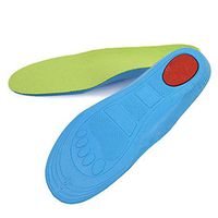 ZYX Corrective Insole, Children's Flat Foot Arch Support Correction, Outdoor Sports, Breathable Sweat, Green, Multi Size Can be Cut,Green,20.5cm