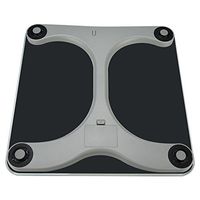 Digital Electronic Body Weight Scale Steel Protective Glass Pure Color 400 Pound for Body Weight, Body Fat,Water,Muscle,BMI,Bone Mass and Calorie Fat Loss Monitor by Design (Black)