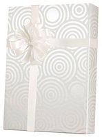 Pearl White Swirl Wedding Gift Wrap Paper - 15 Foot Roll