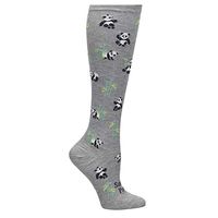 Nurse Mates EKG Heart and Holiday Compression Trouser Socks, Save Pandas, One Size