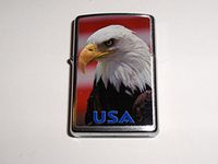 American Eagle Patriotic USA Flag Zippo Lighter