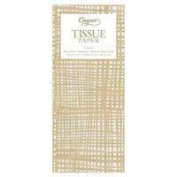 Caspari Raffiné Tissue Paper in Gold, 8 Sheets Included