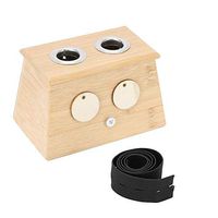 Bamboo 2 Holes Moxibustion Box, Durable Moxa Stick Holder Moxibustion Tool With Good Insulation Ability for Most 14-18mm Moxa Rolls